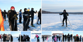 Сегодня у нас состоялись соревнования по лыжным гонкам среди учеников 5-11 классов..