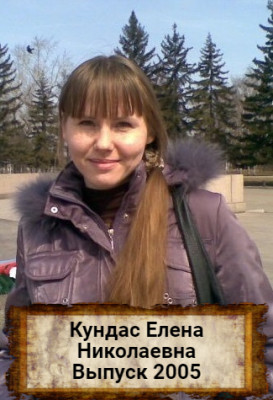 Кундас Елена Николаевна Кундас Елена Николаевна
